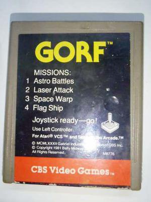 Gorf Cartucho P/ Atari 2600 Rarity *3* Funciona