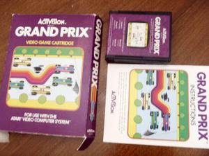 Grand Prix Juego Atari 2600 Rarity2 Funciona Caja Manual