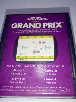 Grand Prix Juego Para Atari 2600 Rarity 2 Funcionando