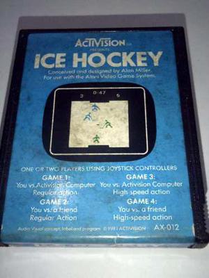 Ice Hockey Hielo Cartucho Atari 2600 Rarity 2 Funcionando