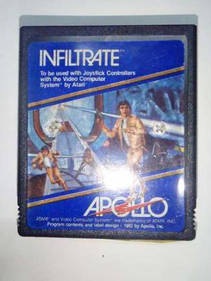 Infiltrate Cartucho P/ Atari 2600 Rarity *3* Funcionando