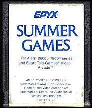 Juego Epyx Summer Games Original Para Consola Atari 2600