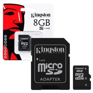 Micro Sd 8 Gb Kingston Clase 4 Original