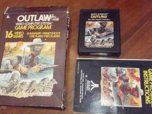 Outlaw Juego Atari 2600 Rarity2 Funciona Caja Manual
