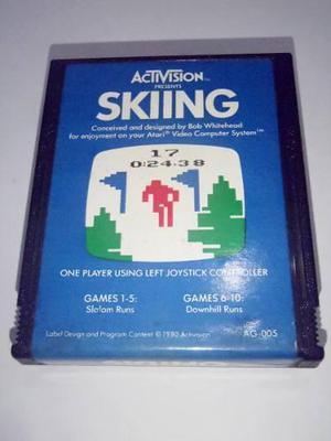 Skiing Cartucho Juego Para Atari 2600 Rarity 2 Funcionando