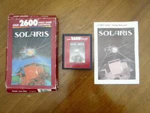 Solaris Cartucho Atari 2600 Rarity 2 Funcionando Caja Manual