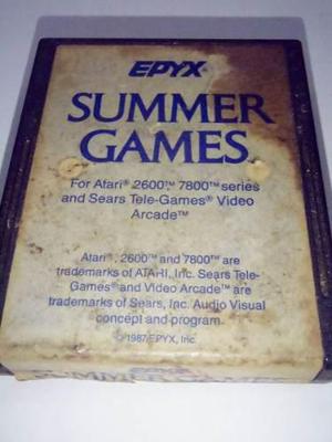 Summer Games Epyx Juego Atari 2600 Rarity 4 Funcionando