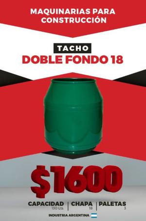 Tacho Hormigonera 18 doble fondo