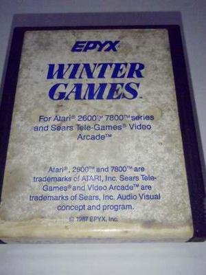 Winter Games Epyx Juego Atari 2600 Rarity 4 Funcionando