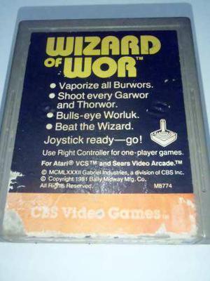 Wizard Of Wor Juego Para Atari 2600 Rarity 3 Funcionando