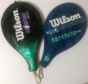 2 Paletas de padel con fundas