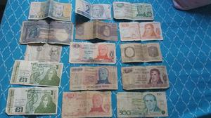 Billetes antiguos argentinos y extranjeros