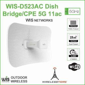 Cpe Bridge Wis-d523ac 5ghz Ac Wis Networks No Litebeam Ubnt