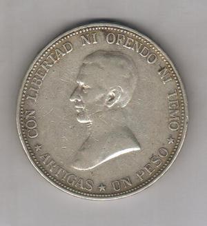 Moneda 1 Peso de Plata 1917, Uruguay EXCELENTE ESTADO