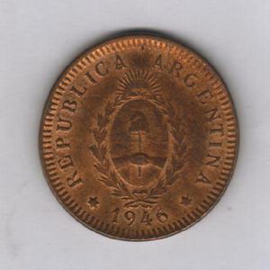 Moneda Argentina 2 Centavo 1946, Falla Cuño N°6 Sin