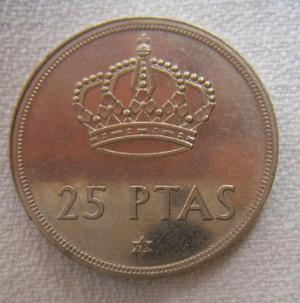 Moneda De España 1975 Rey Juan Carlos I 25 Pesetas