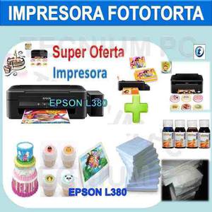 Impresora Fototorta Comestible +kit Papel Arroz + Tinta L380