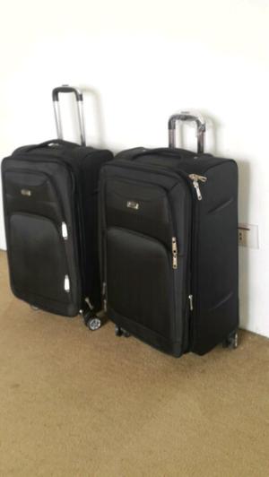 Maletas valijas sin una rueda.