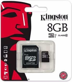 Memoria Kingston Micro Sd Sdhc 8gb Clase 10 Original