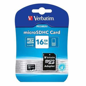 Memoria Micro Sdhc 16gb Clase 10 Premium Verbatim