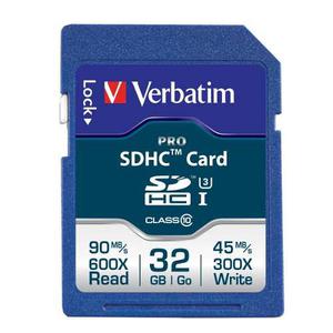 Memoria Sdhc 32gb Verbatim  Clase 10 Sdhc Pro 600x