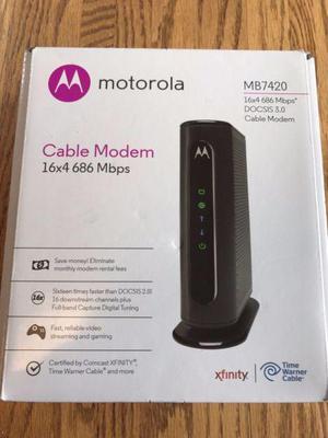 Nuevo Motorola 16x4 cable módem, Modelo MB7420, 686 Mbps