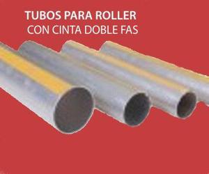 Roller tubo de aluminio 32mm por metro cortes a pedido