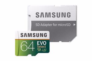Samsung 64gb Micro Sdxc Clase10 U3 Evo Select * mbs 4k