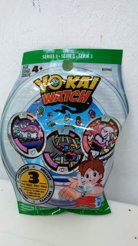 Set 3 Medallas Yo Kai Watch Serie 3