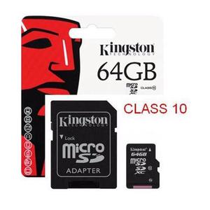 Tarjeta De Memoria Micro Sd 64gb Clase 10