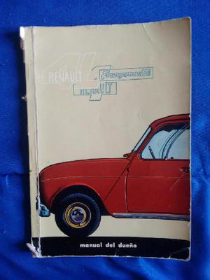 VENDO MANUAL DE RENAULT R4 L Y FURGONETA.