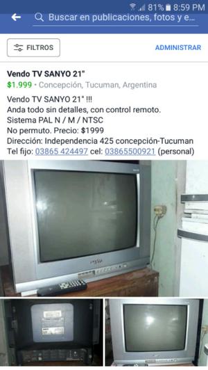 Vendo Tv sanyo 21"