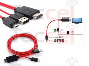 Adaptador micro Usb A hdmi mhl Para Celulares Y Tablets