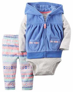 Conjunto Set 3 Piezas Con Campera Carters 6, 9, 12, 18, 24m