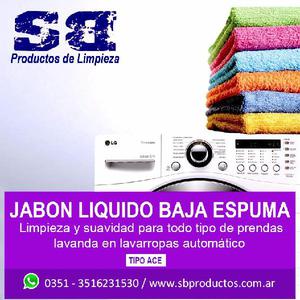 JABON LIQUIDO BAJA ESPUMA TIPO ACE x 5L