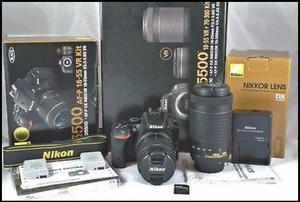 NUEVO! Kit Camara Digital Nikon D5500 más 2 LENTES!! 18