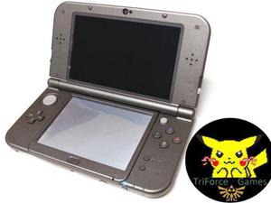 New 3ds Xl 32gb Metallic Black +40 Juegos 3ds +cargador 220v