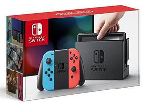 Nintendo Switch Con Joy-con Azul Neón Y Rojo Neón