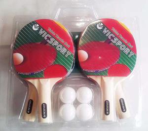 Set Ping Pong 4 Paletas + 4 Pelotitas + Red Y Soporte