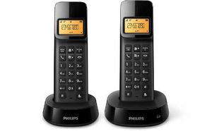 Telefono Inalambrico Duo Philips D1402b/77 Con Dos Telefonos