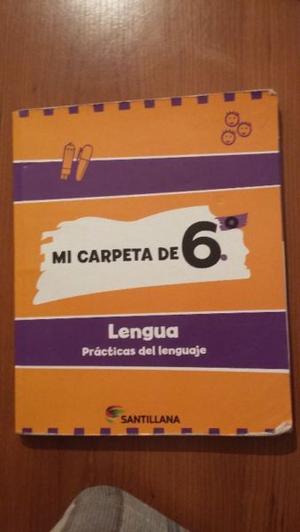 libro escolar MI carpeta de 6 º