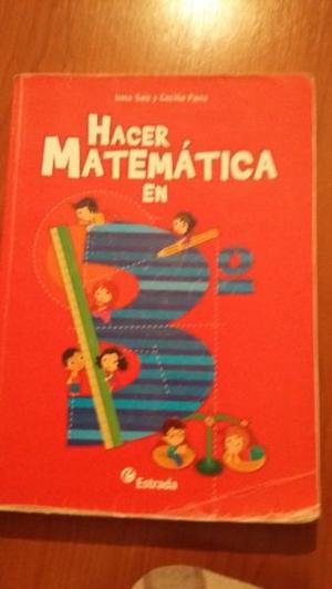 libro escolar hacer matematica en 3º