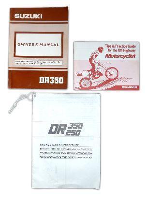 manuales originales de suzuki dr 350 - 250