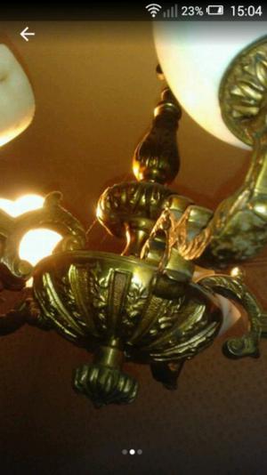 Araña Antigua de bronce
