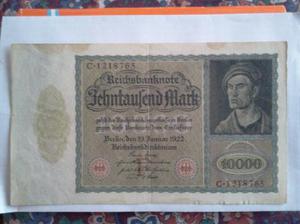 Billete 10.000 Marcos Alemanes 1922 - Para Coleccionistas