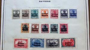 Sellos postales de Baviera 1919