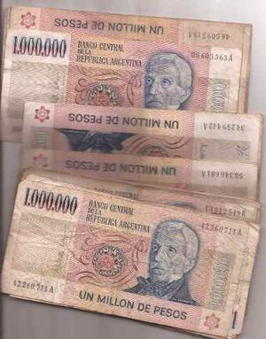 Argentina Billetes De 1 Millon De Pesos Por 100 Unidades