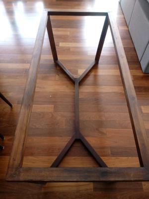 Base de mesa moderna de madera