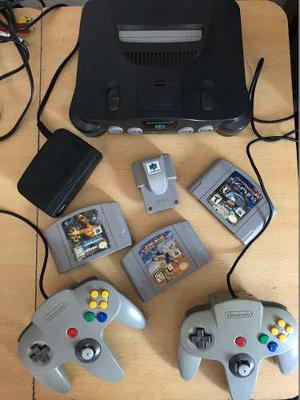 Consola Nintendo 64 + Rumble Pak + Controller Pak