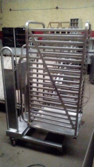 Lote 3 Carro Latero Inox P/horno Rational/lainox 20 Bandejas